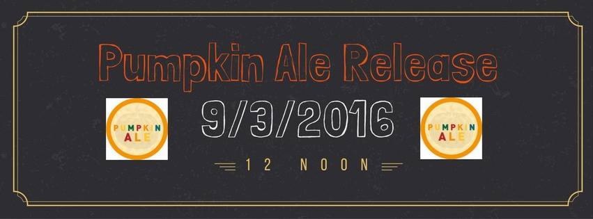 Pumpkin Ale Release